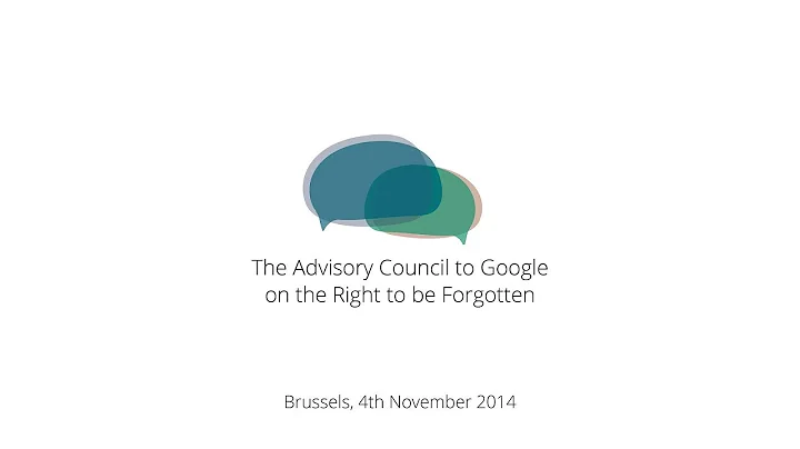Advisory Council Meeting, 4 November, Brussels