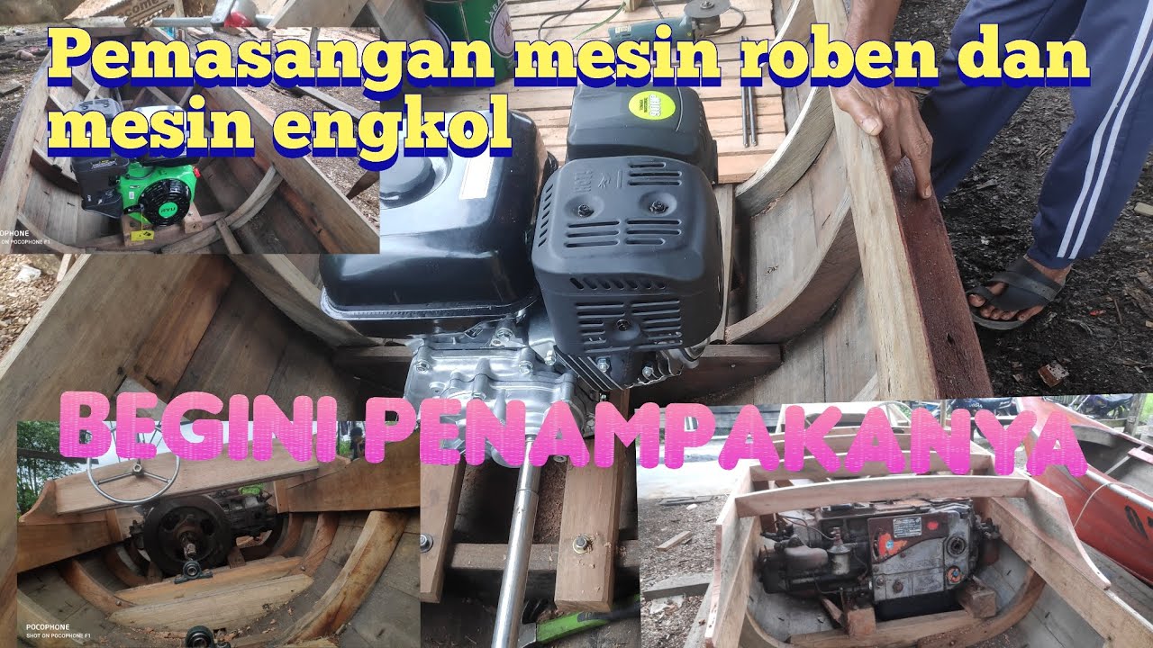 pemasangan mesin roben dan mesin engkol begini penampakanya,kemarin ada yg nanyak