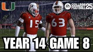 🌴BACK IN MIAMI! - GEORGIA at #1 MIAMI - NCAA FOOTBALL 06 DYNASTY - YR14 GM8