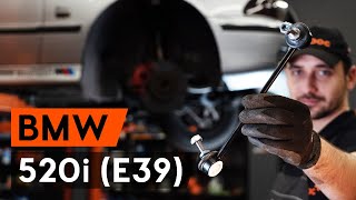 Cómo cambiar Bieleta de barra estabilizadora BMW 5 Touring (E39) - vídeo guía
