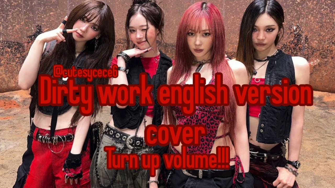 aespa dirty work english version cover.🖤