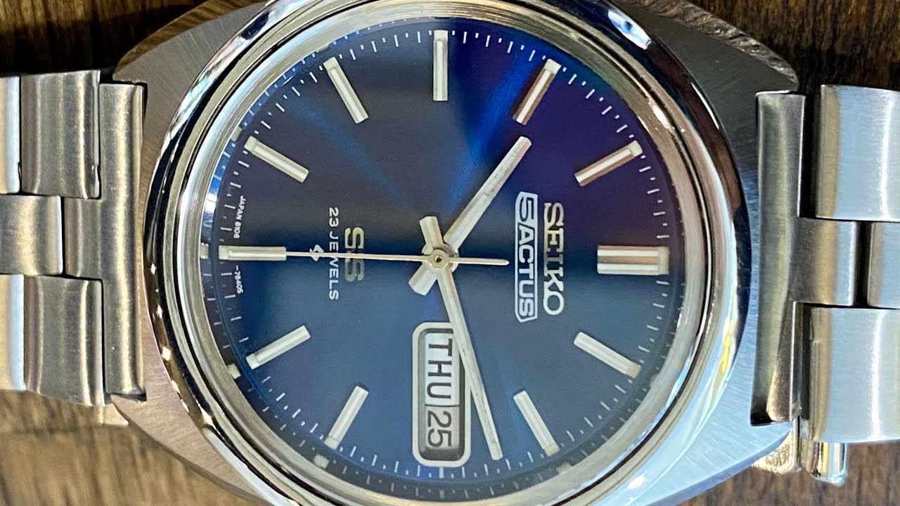 Vintage November 1971 Seiko 5 Actus SS 6106-7520 Automatic Fully 