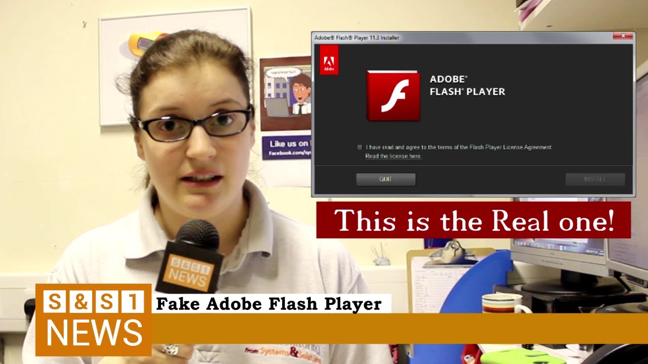 adobe flash player update virus removal