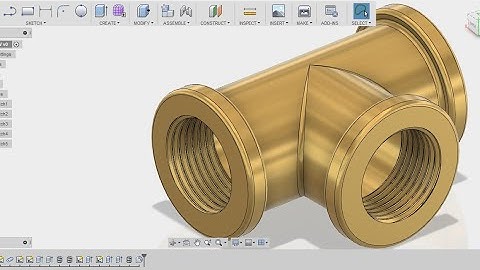 Fusion 360 beginners tutorial | how to make a T-ELBOW  joint |