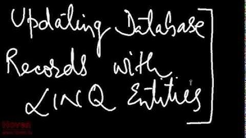 UPDATE Records in a Table using ORM Classes | Video Tutorial for asp.net MVC