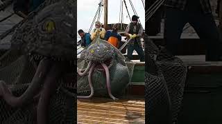 What did these fishermen just pull up?! #aigenerated #fishing
