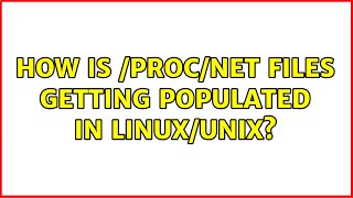 Celebrity How is /proc/net files getting populated in Linux/Unix? Net Worth