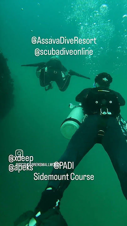 PADI SIDEMOUNT COURSE #padi #scuba #scubadiving #sidemount #sidemountdiving #xdeep