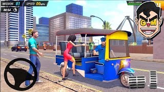 City Auto Rickshaw Driving 2019 - Tuk Tuk Passenger Driver - Android Gameplay HD screenshot 4