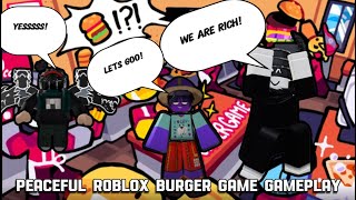 Peaceful Burger Game Gameplay 🍔 – Fun Moments With My Crew #relaxing 