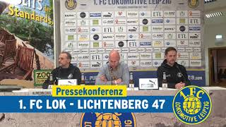 Pressekonferenz nach dem Regionalligaspiel gegen Lichtenberg 47 am 21.04.2023