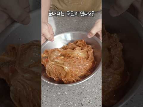 처치곤란 군내나는 묵은지가 밥도둑이 되는 방법 #묵은지지짐