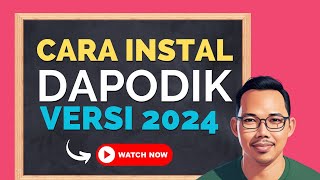 Cara Instal Dapodik SMK 2024