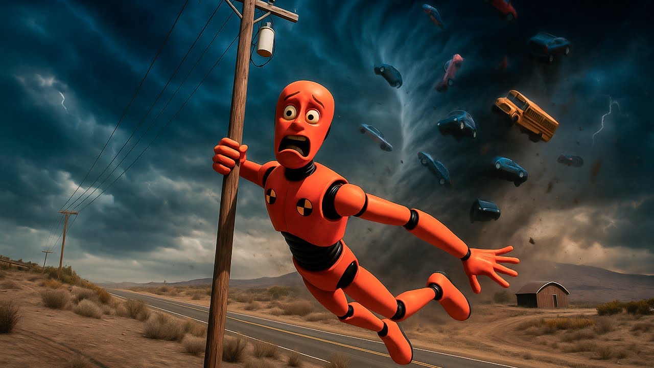 MEGASTORM 2 - STORM'S RETURN | Epic Tornado Storm Crashes - BeamNG.Drive