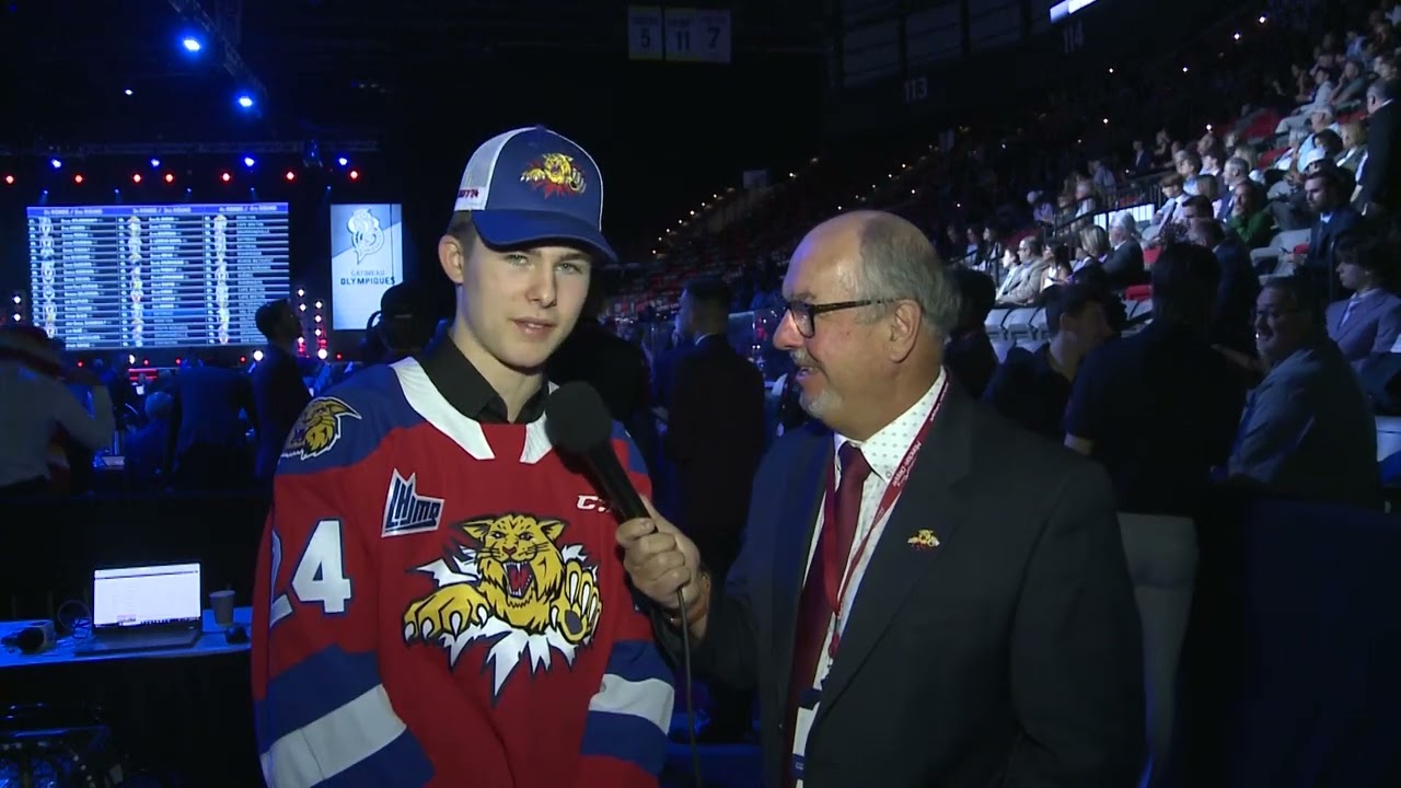 Moncton Wildcats Draft 2024 - Third Round selection Dominik Necak