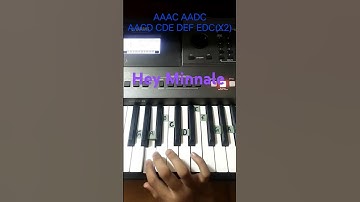 Thumbnail of Amaran song Hey Minnale song in keyboard 🎹👍