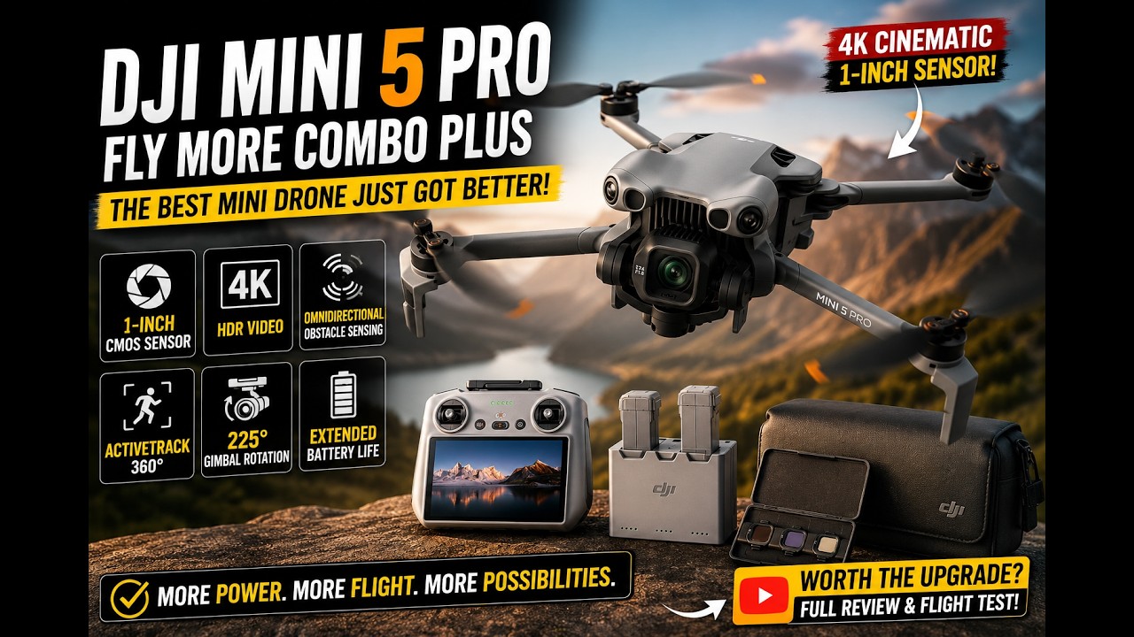 This Drone Shoots Like a PRO Camera 😮 DJI Mini 5 Pro Test - YouTube