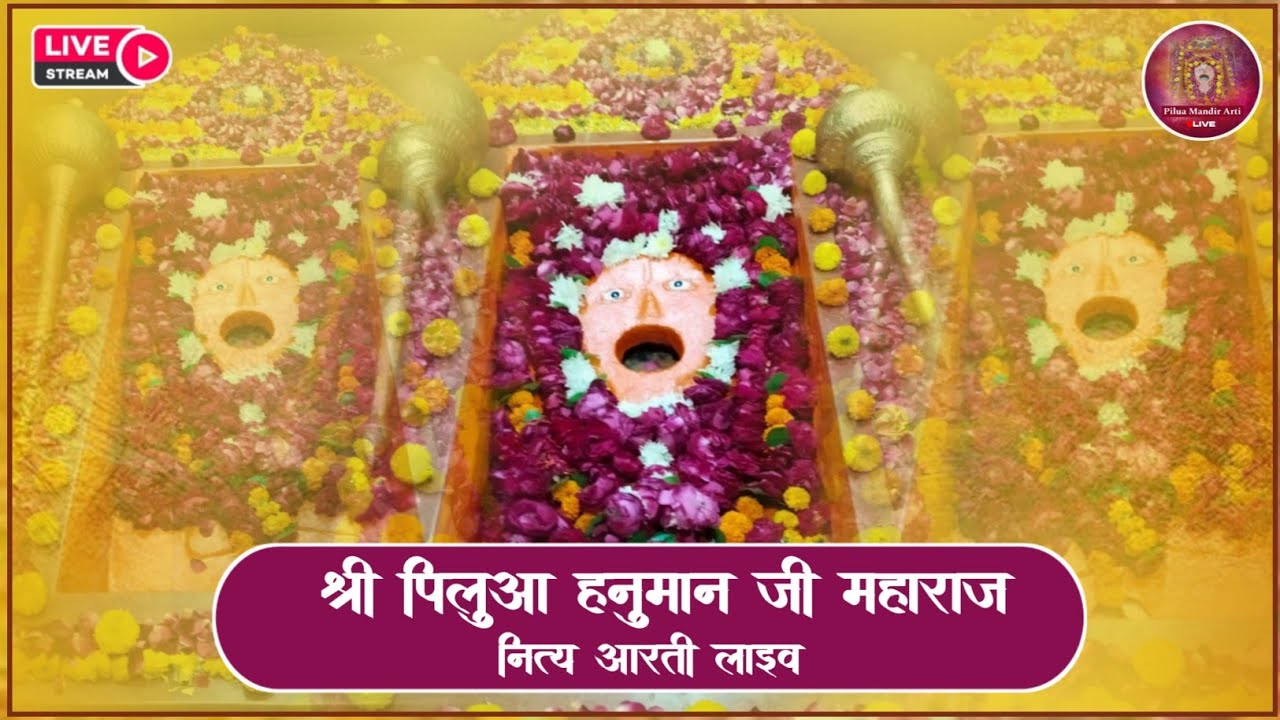 28/02/2026 सायंकाल की पावन आरती मेरे सरकार श्री पिलुआ हनुमान जी महाराज नित्य लाइव दर्शन