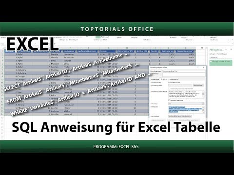 Video: Können Sie SQL-Abfragen in Excel ausführen?