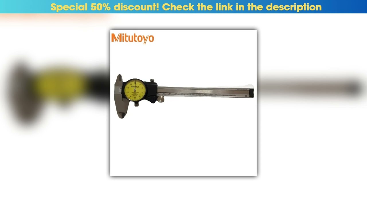First Look Mitutoyo 505-681 D15TN Dial Caliper 6inch 0-150mm 0.01mm Shock Proof Vernier Calipers Mi