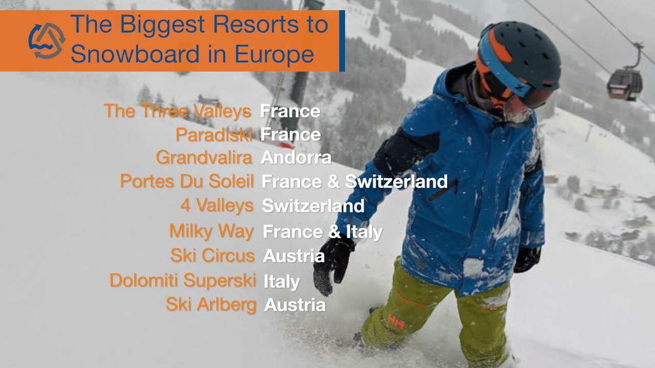 Top 35 resorts to snowboard in Europe Best European snowboarding destinations YouTube