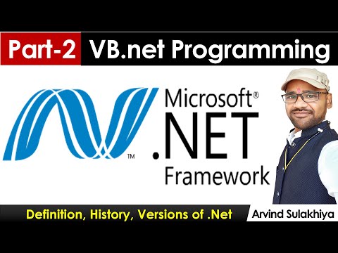 Part-2- Beginners Vb.net Tutorial in Hindi- Introduction to .Net Framework | Visual Studio By Arvind