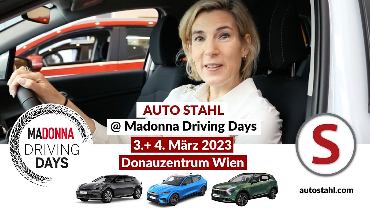 Wir sind dabei! MADONNA Driving Days am 3.+4.3.2023 im Donauzentrum