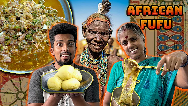 We made African FUFU and OKRA stew🍲😍