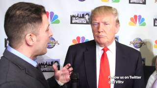 Donald Trump at the "Celebrity Apprentice" Season 7 Finale with BTVRtv's Arthur Kade