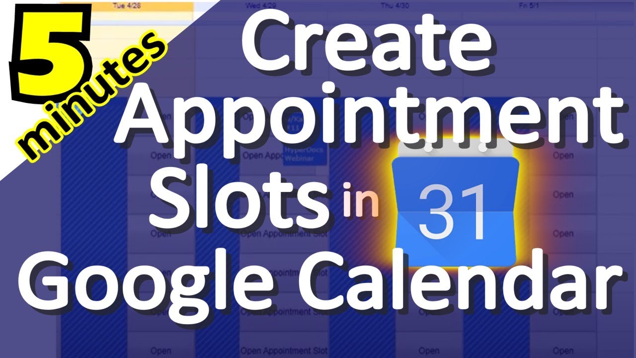 How to Create Appointment Slots in Google Calendar for Teachers