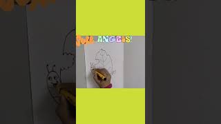 How to Draw a Handprint Caterpillar #shorts #handprint #caterpillardrawing