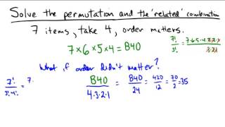 Permutations vs Combinations