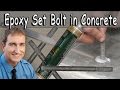 How I Epoxy (Glue) Anchor Bolts Into Concrete, Video #4 New Room Addition