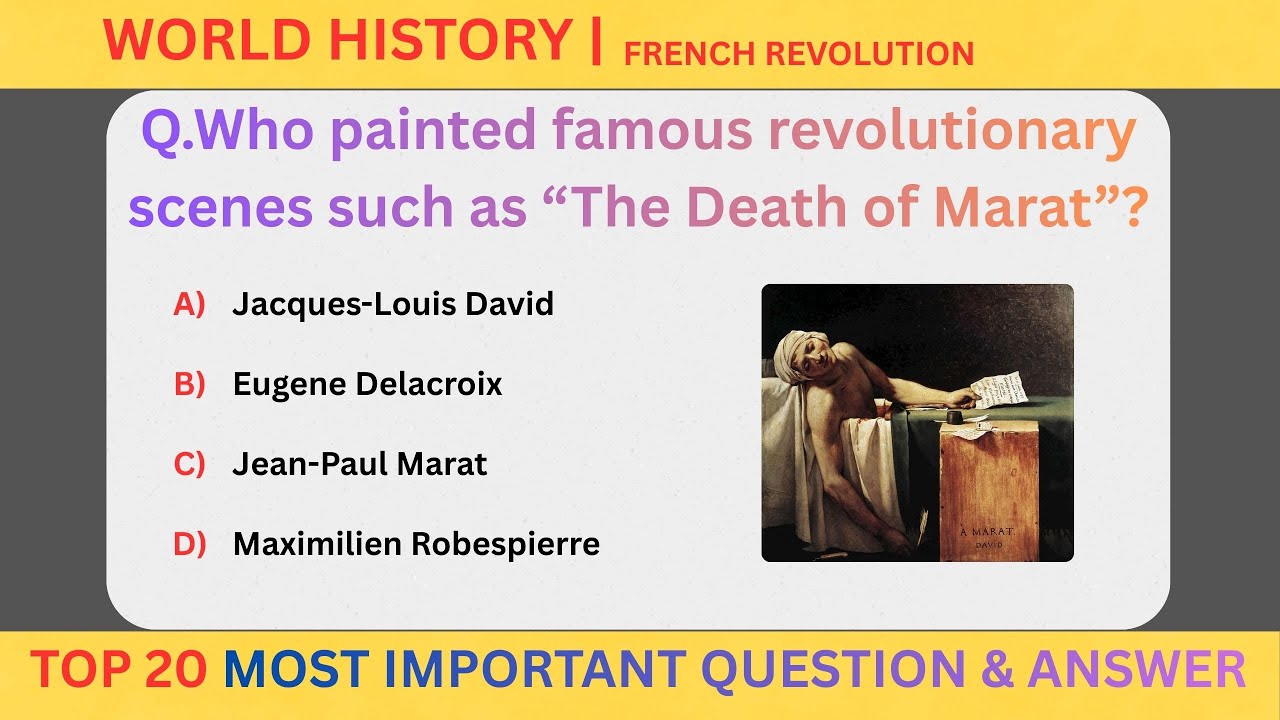 Французская революция | 20 самых важных вопросов для экзаменов | Исторические вопросы