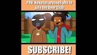 POV: Nokotan presses you to join the Deer Club.. #animation #shorts #nokotan