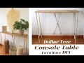 DOLLAR TREE  DIY BAMBOO CONSOLE TABLE / FURNITURE DIY / BOHO / BEACH FURNITURE