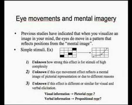 Mental imagery (1/3)