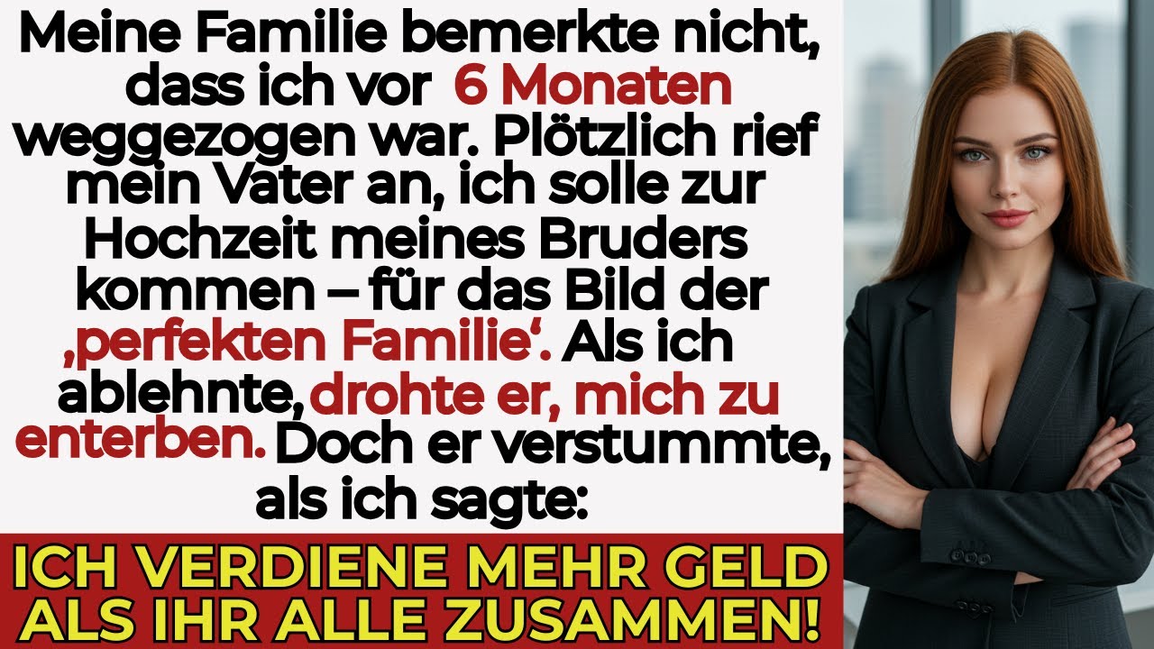 Meine Familie merkte nicht, dass ich wegging — jetzt laden sie mich zur Hochzeit meines Bruders ein…