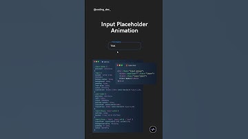 Input Placeholder Animation #coding #programming #beginner #html #css #animation