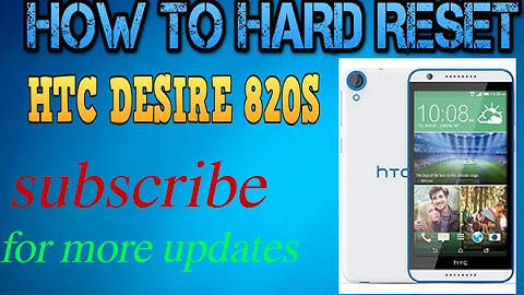How to Unlock Pin/Pattern/lock/ on Htc Desire 820s/ Htc Desire 820s Hard reset
