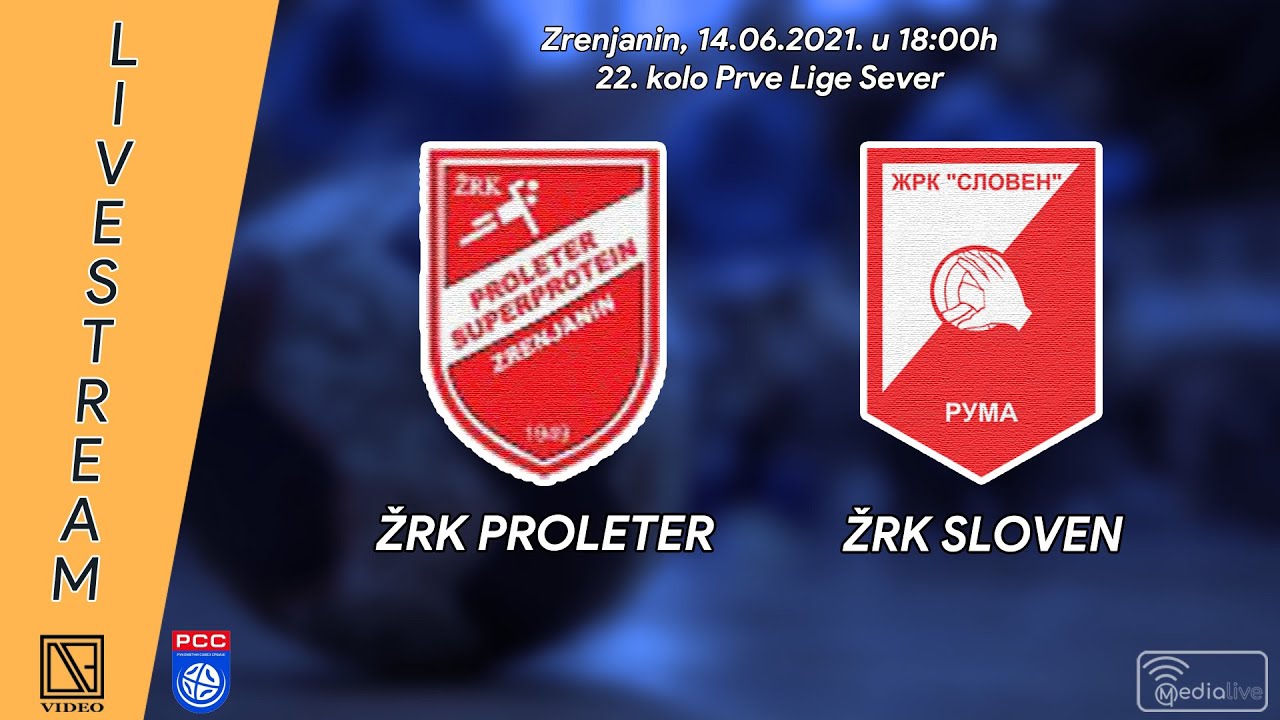 [14.06.2021.] ŽRK "PROLETER" Zrenjanin - ŽRK "SLOVEN" Ruma (Full match Livestream)