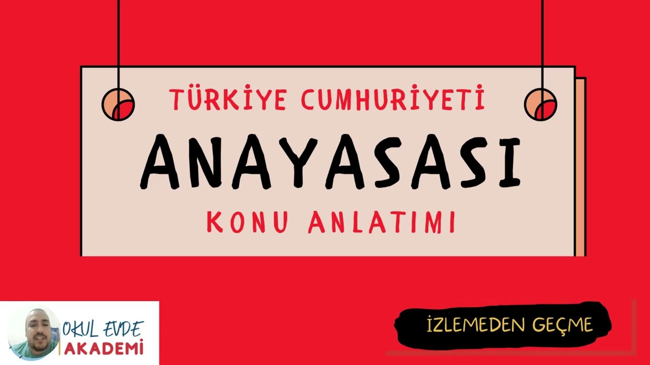 ANAYASA  Konu Anlatımı #6 (AGS-EKYS) (Siyasi Haklar)