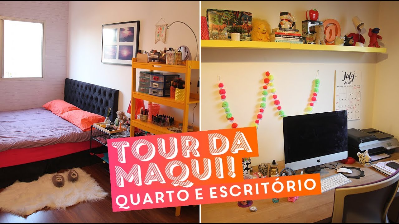 Tour na casa da Maqui: quarto e escritório • Karol Pinheiro