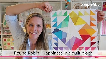How to design a rainbow quilt block | Round Robin part 2