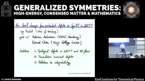 Non-local charges from perturbed defects via SymTFT in 2d CFT | Ingo Runkel (U Hamburg)