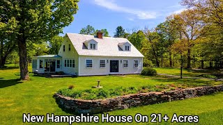 New Hampshire Farms In 21 Acres / New England Design NH Real Estate / Luxury Old Houses