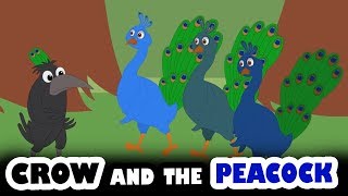 Moral Story For Kids in English | The Crow And The Peacock | Animal &amp; Jungle Story