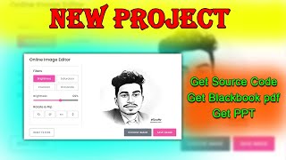 Image editor website || Final Year Project
