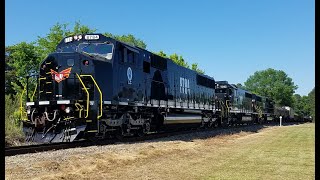 L&C Train 12 With L&C Leader 8784 At Chester SC On The L&C Mainline. 4-26-2021