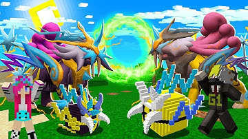 ONE VÀ NOOB YETI THỬ THÁCH CUỘC CHIẾN LUCKY BLOCK RAIKOUMEGA VS RAIKOUAWAKEN TRONG MINECRCAFT